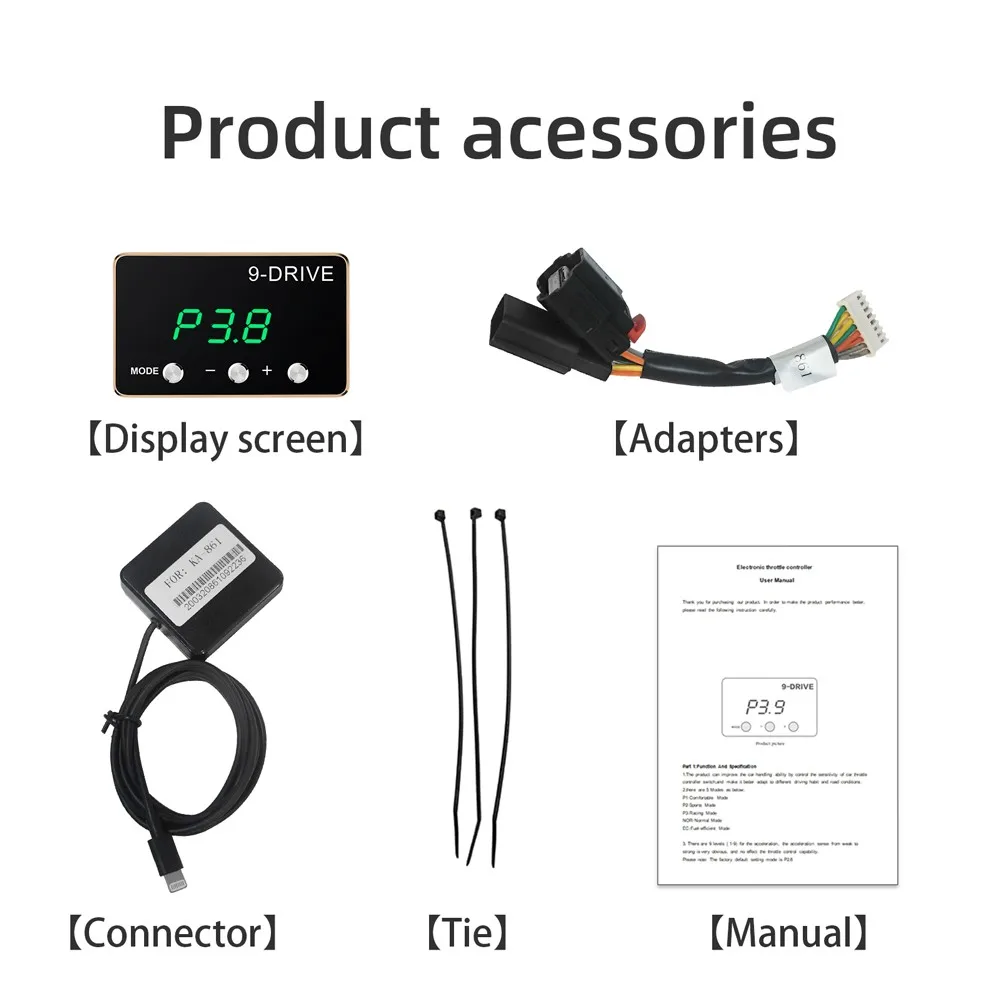 

6*4*1cm Controller Booster 9 Modes Accelerator Car Intelligent Brand New