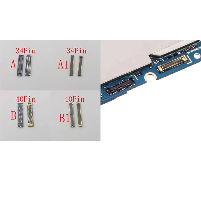 Фото 1-10 шт. USB-разъем для зарядки с ЖК-дисплеем (FPC) для Samsung Galaxy M30S M307 M21 M215 M31 M315 M30 M305F M21S M217, 34/40 контактов №1