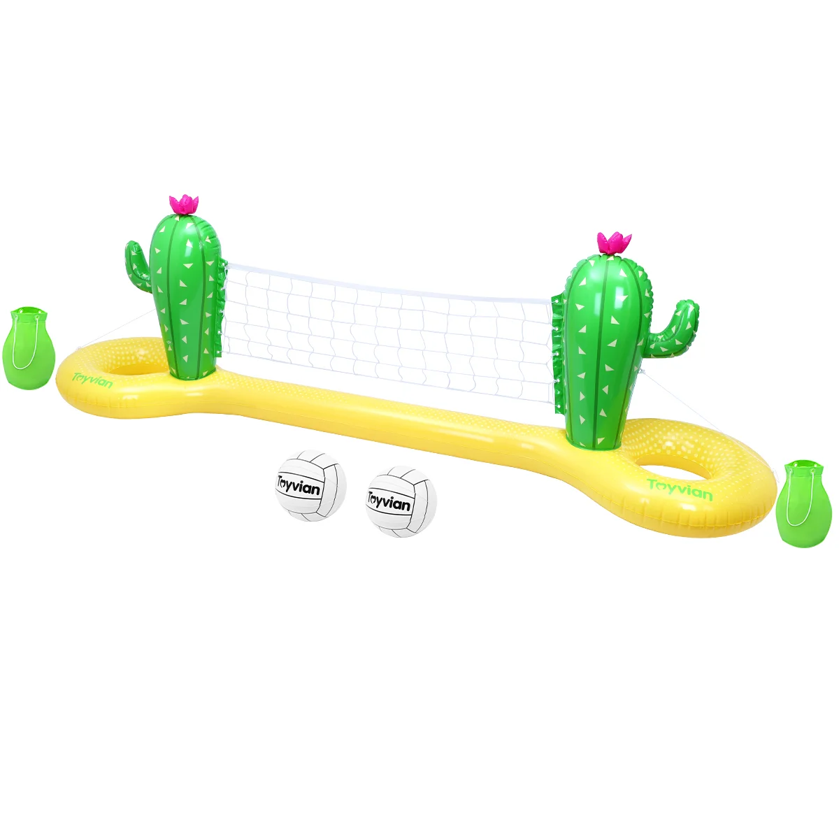 

Volleyball Pool Net Inflatablegame Set Swimming Floating Floats Blowbasketball Hoop Toys
