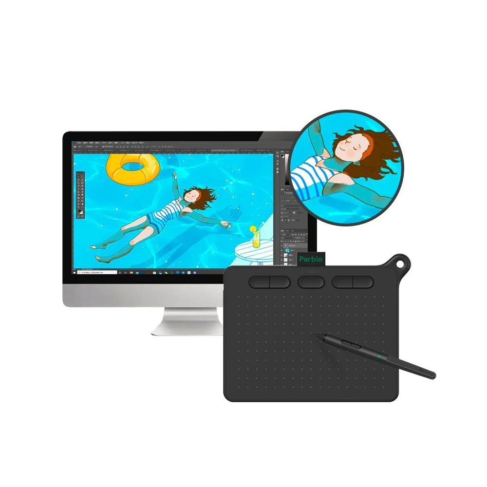 Графический планшет Parblo Ninos S Dark NIght Black |