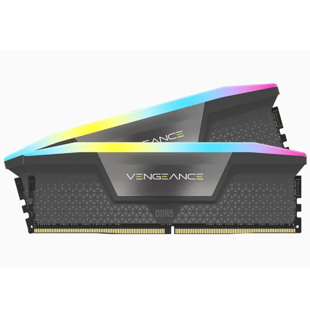 

CORSAIR Vengeance RGB 32GB (2 x 16GB) 288-Pin PC RAM DDR5 5200 (PC5 41600) Intel XMP 3.0 Desktop Memory Model CMH32GX5M2B5200C40