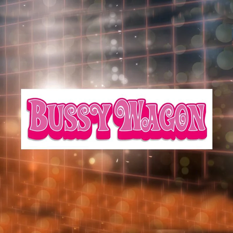 

Personality Bussy Wagon Car Stickers Window Bumper Exterior Accessories Fashion Sticker Pack Waterproof Inkjet Vinyl Decals