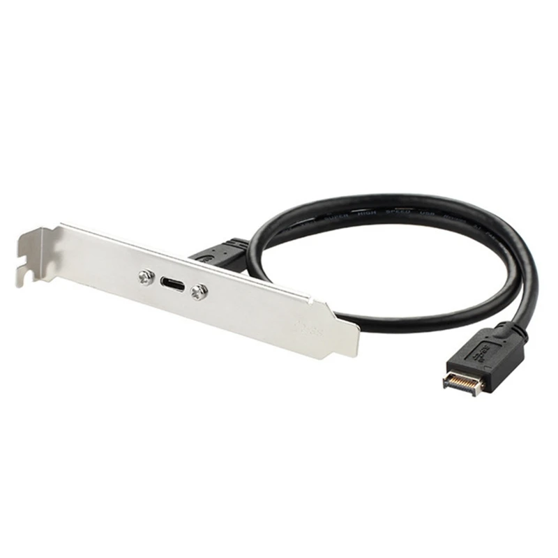 

Type E USB 3.1 Male To USB-C Type C Female Extension Cable Front Panel Header 50cm Computer Motherboard Connector Wire
