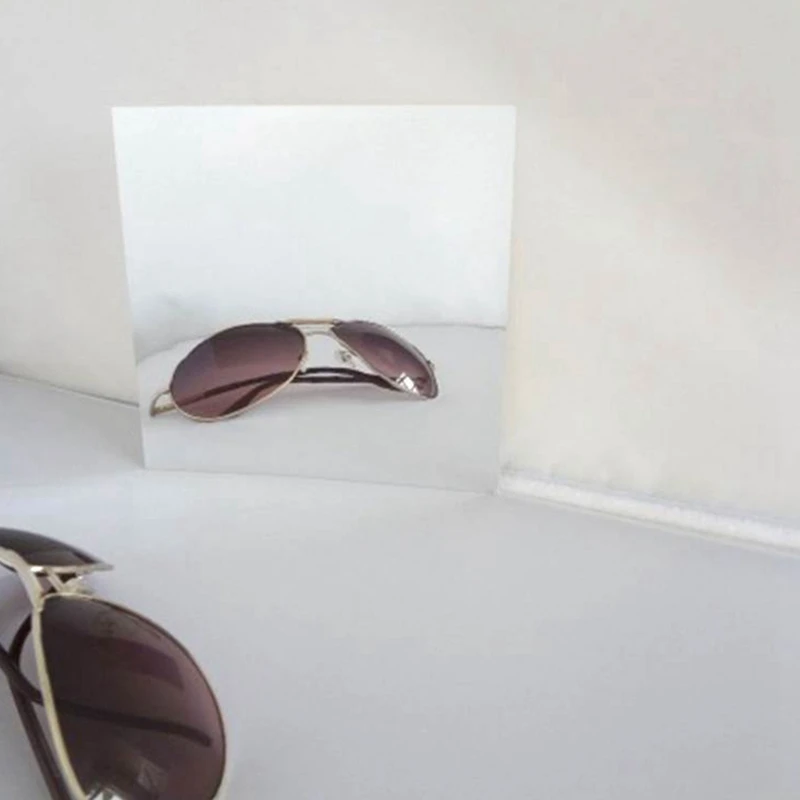 Зеркальные настенные наклейки квадратные самоклеящиеся акриловые зеркальные