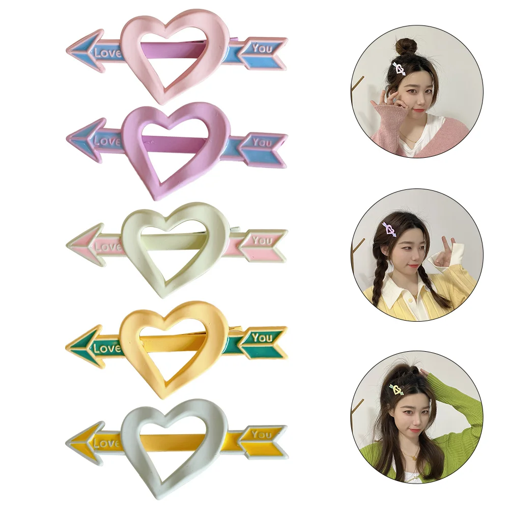 

Hair Clip Hairpin Clips Heart Hollow Duckbill Hairpins Kids Bang Styling Side Pin Bangs Children Girls Headdress Pieces Wedding