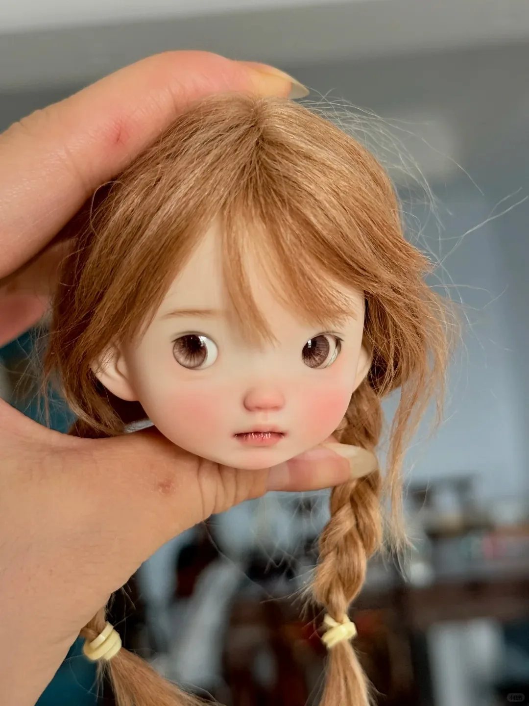 Фото Кукла-ангел для малышей, голова без тела, 1/6 BJD, для макияжа, K2, высококачественная полимерная смола, для девочек №1