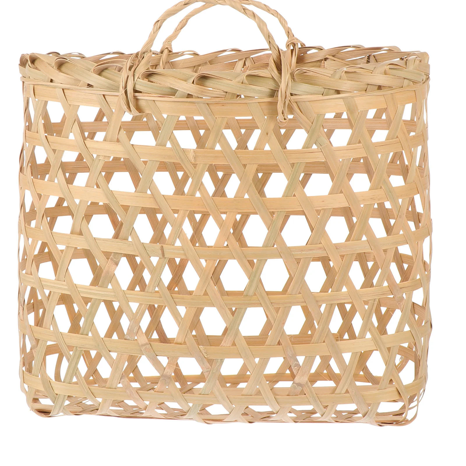 

1Pc Bottle Tote Basket Rectangular Fruit Baskets Woven Picnic Basket Bread Serving Basket Food Serving Basket Wicker Basket