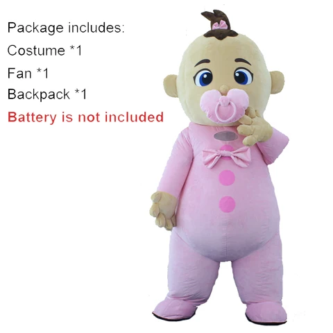 SAYGO надувной детский костюм для вечеринки в честь рождения ребенка, талисман, милая идентификация детской, розовая/синяя деталь