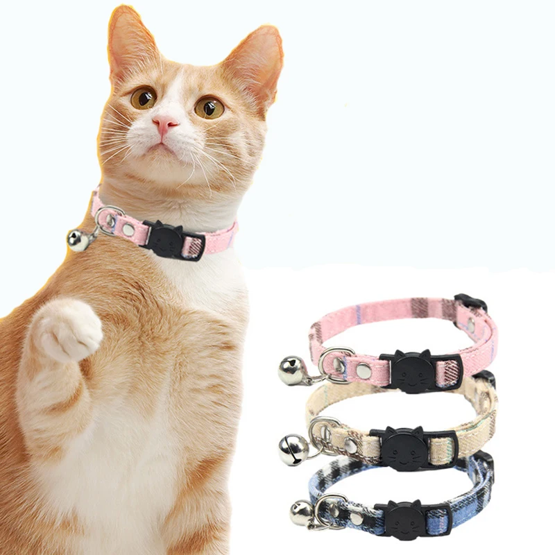 

New Fashion Spring Cat Collar High Quality Personality Safety Breakaway Small Cat Cute Adjustable for Puppy Kittens Necklace