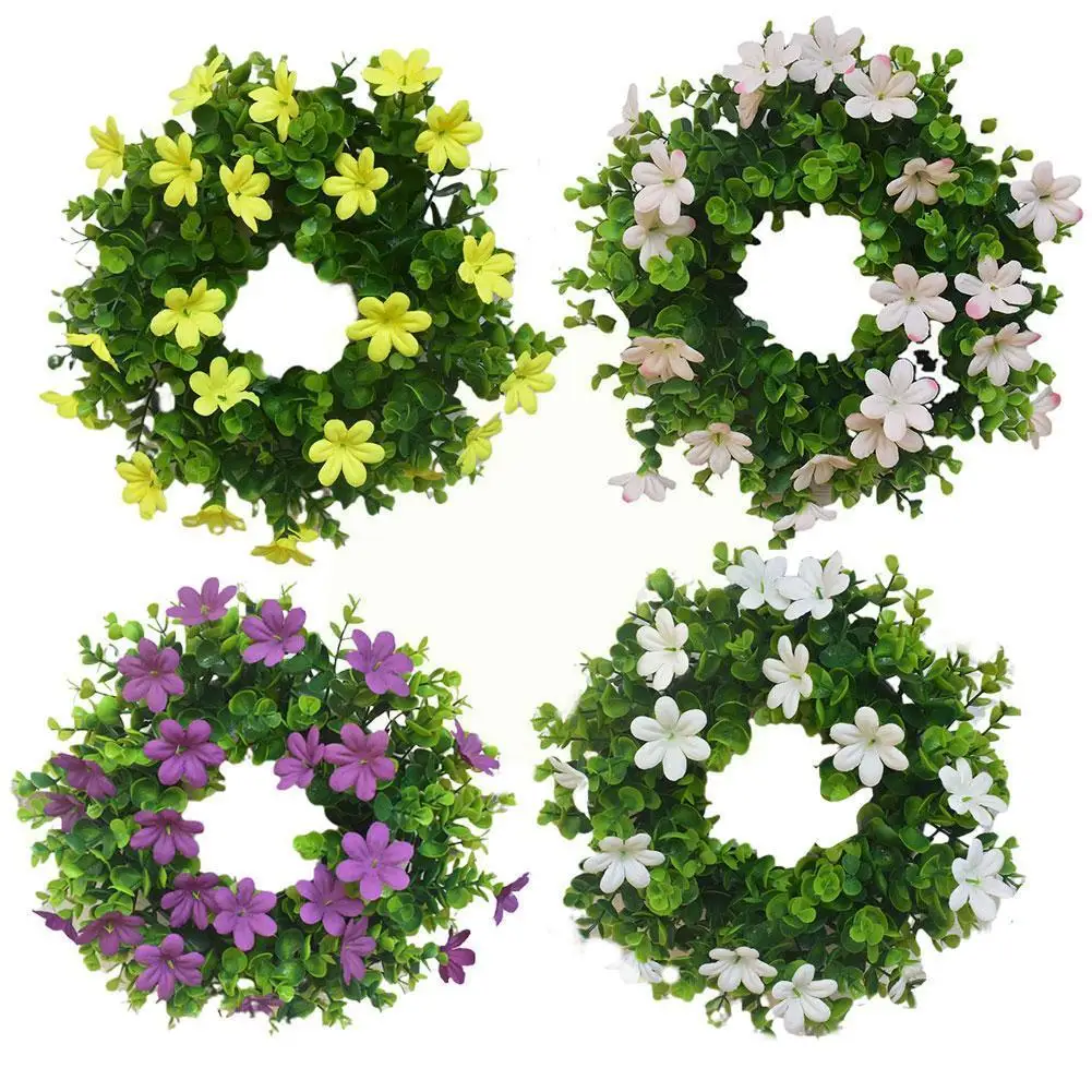 

Искусственный маленький венок эвкалипта из ротанга, украшение для кольца, свадебное украшение для фотографий, модель M2P5