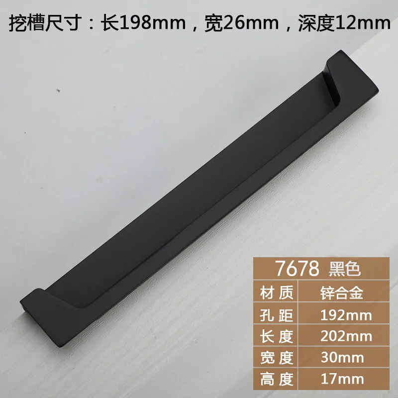 Ручка для раздвижной двери Odavis, скрытая, цинковый сплав, золотистая/черная/серая