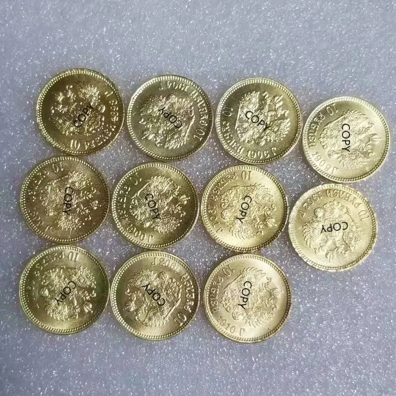 

Russia Gold-plated Brass Commemorative Collectible Coin Gift Lucky Challenge Coin COPY COINS