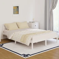 day bed frame solid pine wood bed bedroom furniture white 140x200cm