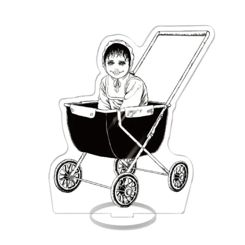 Фото Акриловый брелок и акриловая подставка с красивой девушкой из манги ужасов Томи Каваками и Дзюндзи Ито, настольное украшение, аниме-мерч, коллекционный подарок №5