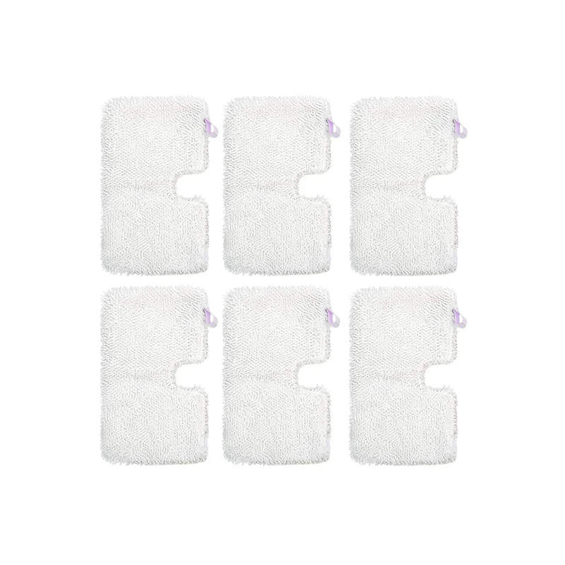 

6 PCS Replacement Parts For Shark Steam Mops S3550 S3901 S3601 S3501 Washable Microfiber Mop Pads Cleaning Pads