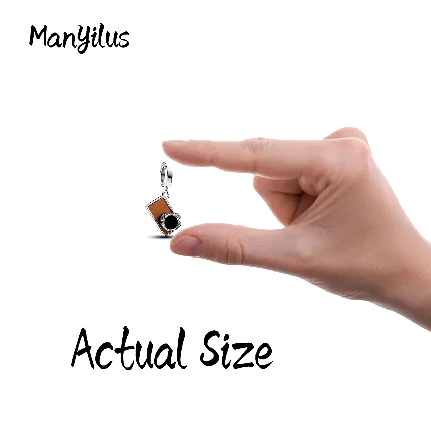 Винтажная подвеска для камеры Manyilus, ювелирная подвеска из стерлингового серебра 925 пробы для оригинального браслета «сделай сам», подарок в стиле ретро (art.: 3920d091dcbd2) - 3920d091dcbd2