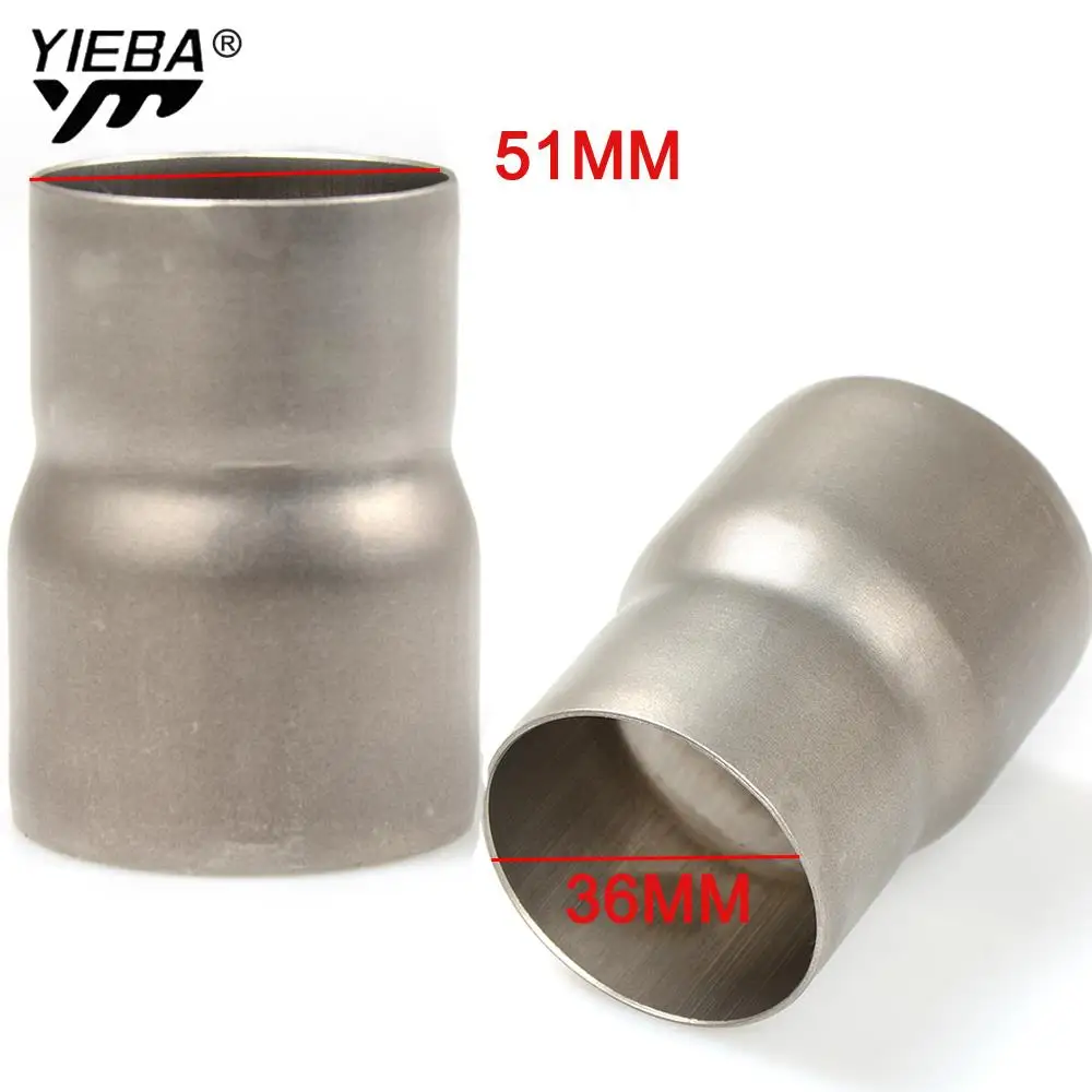 51MM-61MM Universal Exhaust Adapter Reducer Connector Pipe Tube FOR BMW F800GS F800R F800GT F800ST F800S F700GS F650GS K1200S