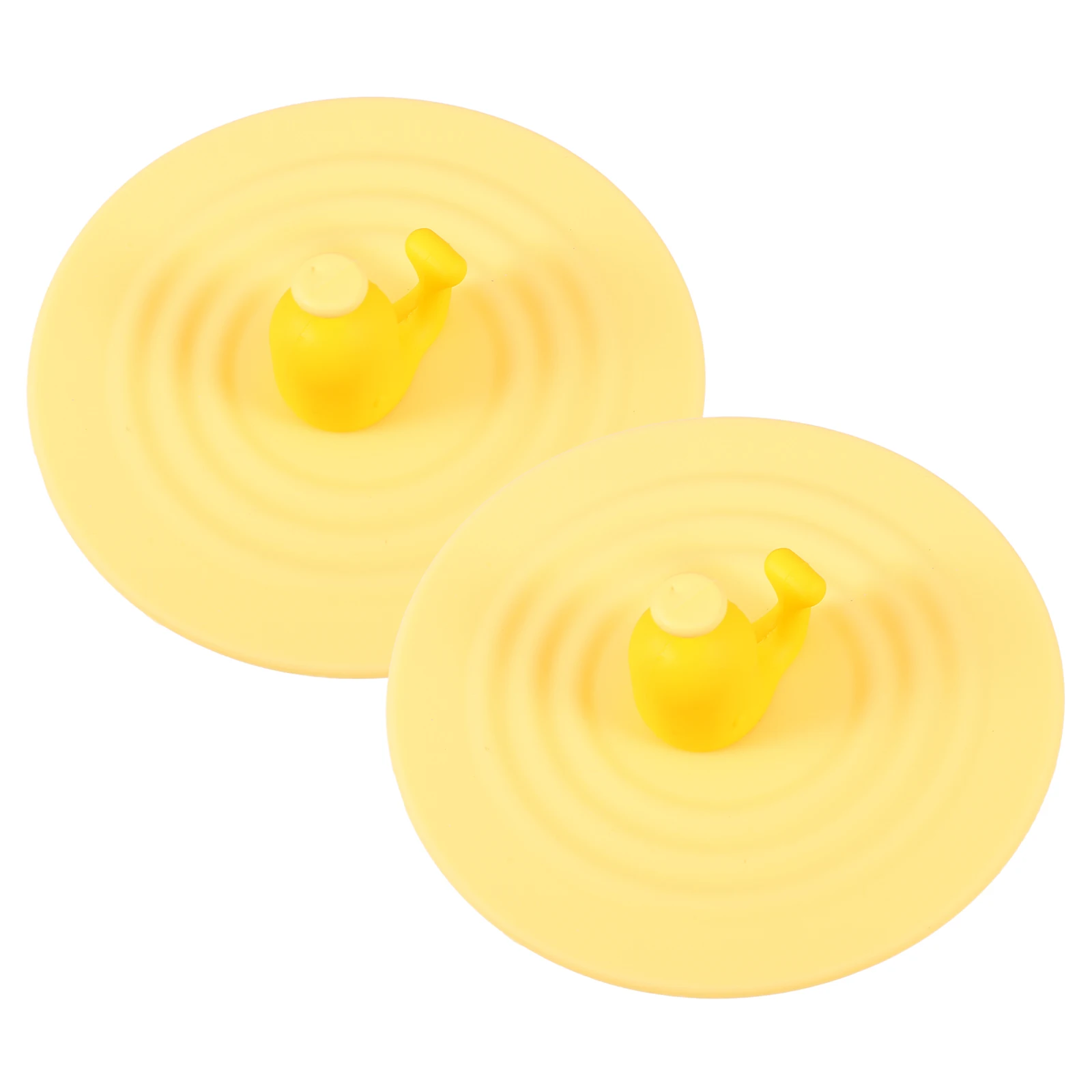 

2pcs Silicone Mug Covers Dustproof Cover Water Cup Cover Bowl Lid Universal Cup Lids With Spoon Holder Spoon Rest 10X10X3CM