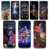 clear soft tpu silicone case for samsung galaxy note 20 ultra 8 9 10 lite plus a50 a70 a20 a01 cover marvel hero thanos avengers