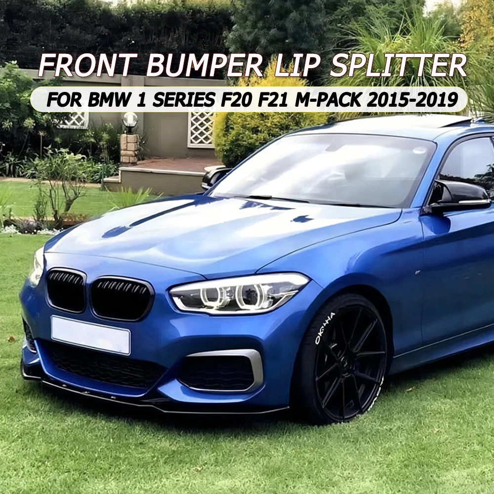 

Front Bumper Lip Splitter Diffuser Body Kit Spoiler For BMW 1 Series F20 F21 M-Pack Facelift M118i M120i M135i M140i 2015-2019