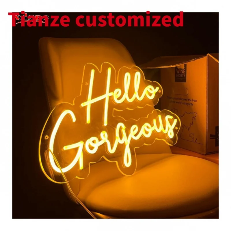 (Под заказ) НЕОНОВОЕ кольцо Winbo световой дизайн буквы силиконовый гибкий неоновый