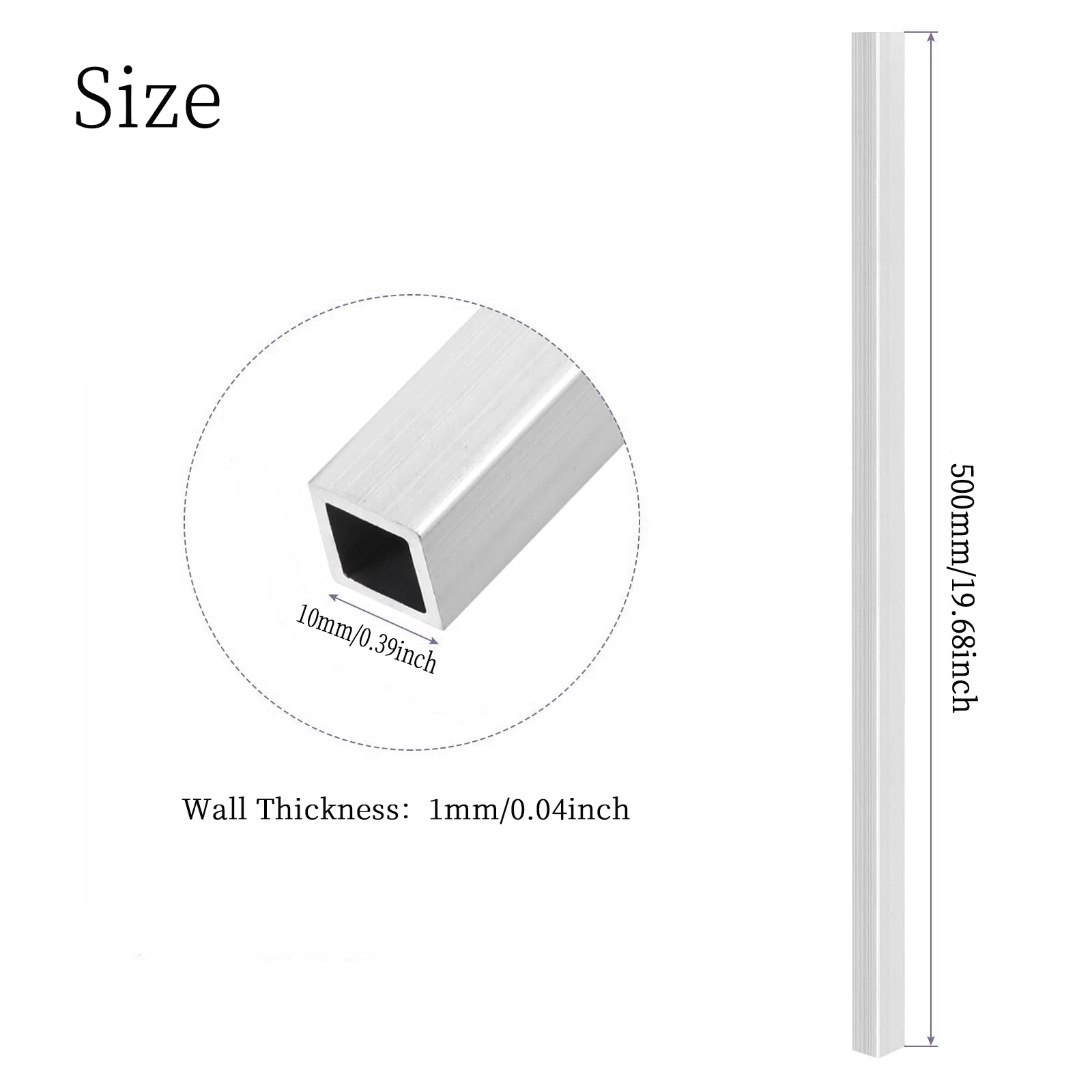 

Металлическая квадратная трубка из нержавеющей стали 304 10-20 мм