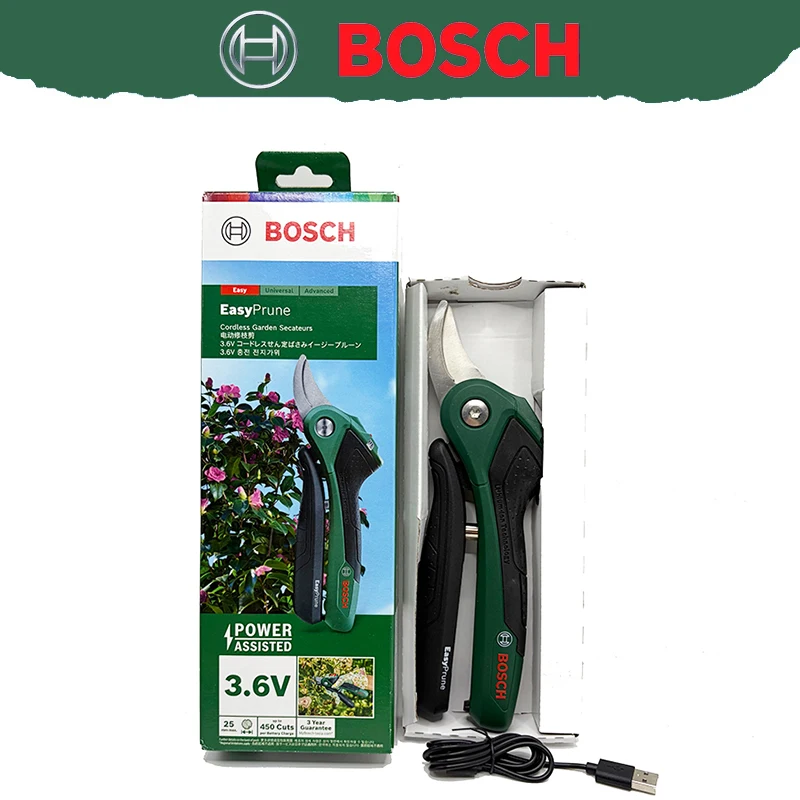 Фото Беспроводные электрические садовые ножницы Bosch, профессиональные ножницы для электриков, садовые ножницы для обрезки растений на открытом воздухе EasyPrune. №3