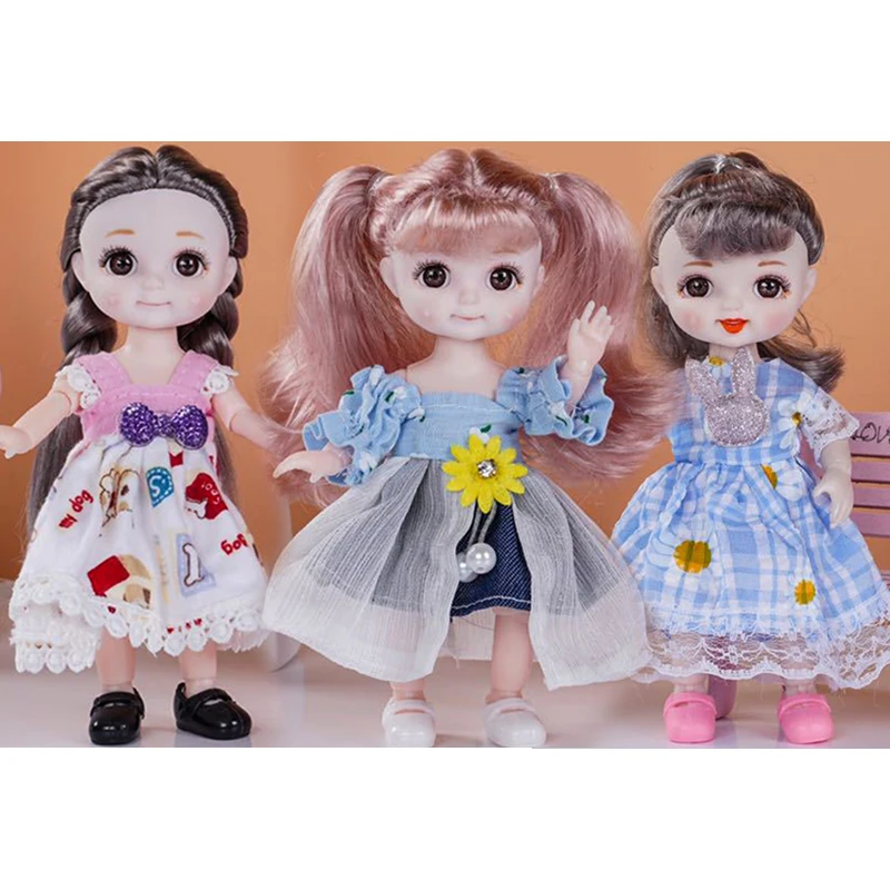 Костюм принцессы шарнирный с крыльями ангела и улыбающимся лицом 1/12 шарнирная