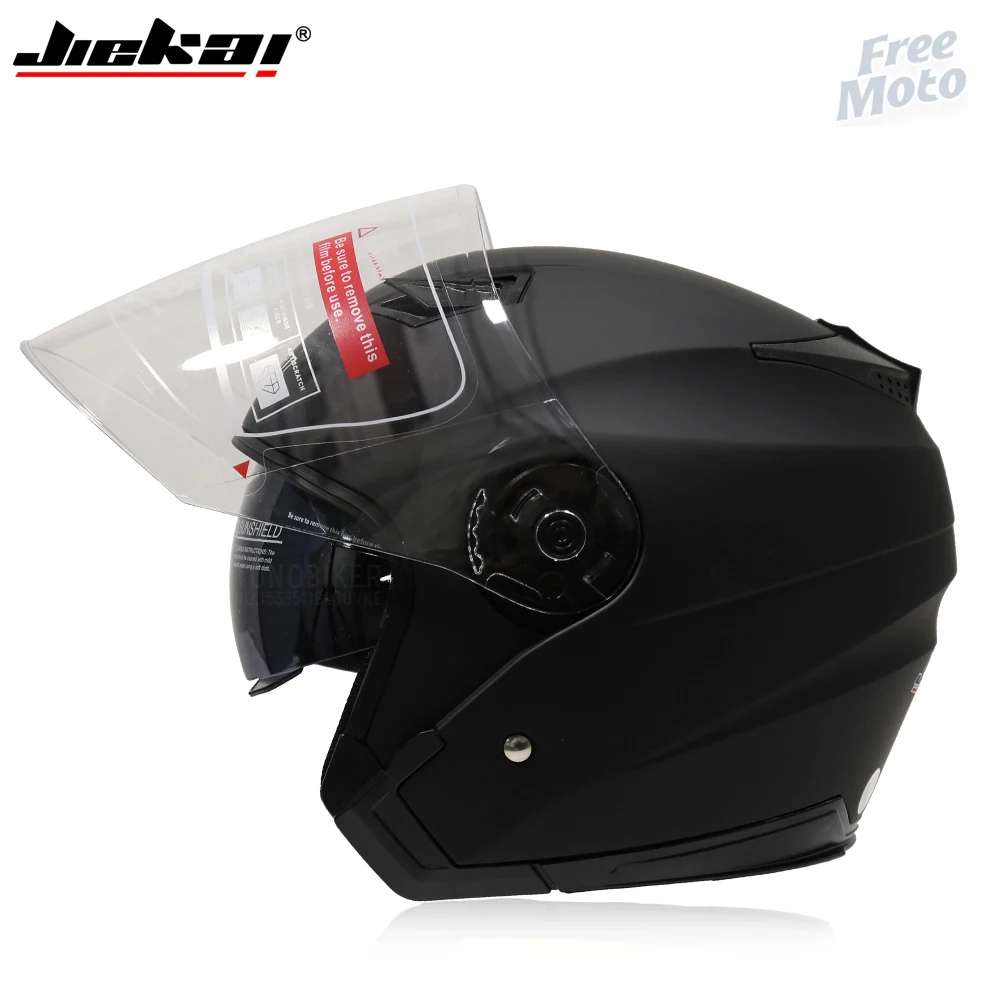 

Motorcycle Dual lens 3/4 Helmet scooter Open Face Capacete Para vintage helmets Motocicleta Cascos Moto DOT ECE Motocross helmet