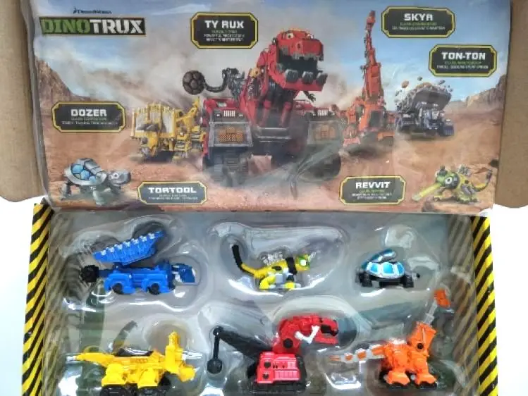 Mit Original Box Dinotrux Dinosaurier Lkw Abnehmbare Dinosaurier Spielzeug Auto Mini Modelle Kinder Geschenke Dinosaurier Modelle