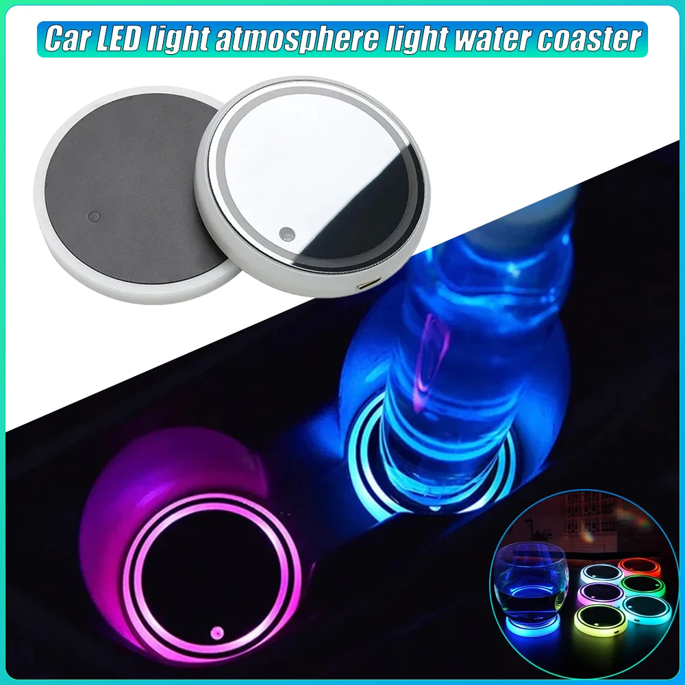 

Универсальная улучшенная подставка для автомобильного подстаканника, совместимая с 7 разных цветами светодиодов, 3 режима, модифицированная атмосферная подсветка для интерьера