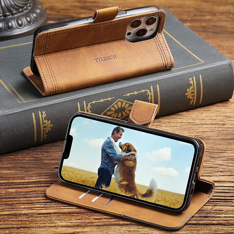 Leather Case For Samsung Galaxy S21 S20 FE S22 Ultra S10 S9 S8 Plus S10E Note 10 Lite Plus 20 Ultra 9 8 Flip Book Case Cover
