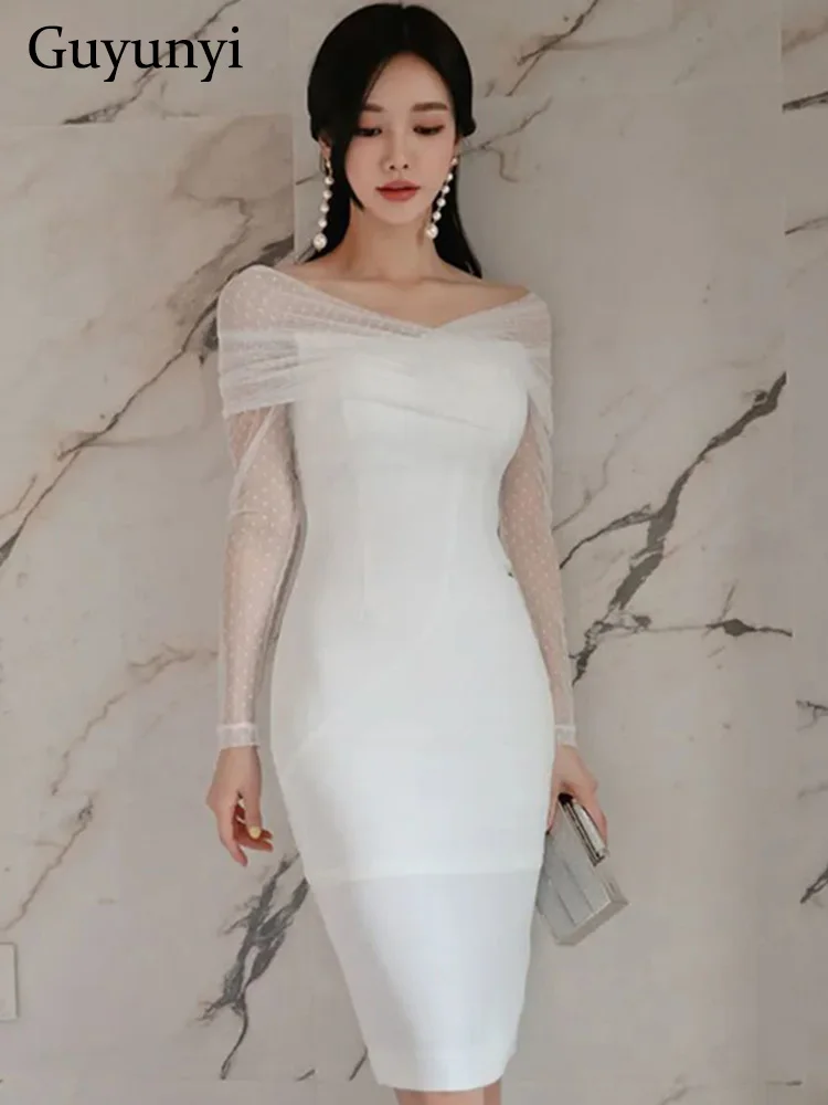 Женское элегантное офисное платье Летнее белое кружевное привлекательное