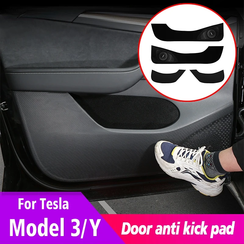 

For Tesla 2021-2023 Model 3/Y Invisible Car Door Sill Anti Kick Pad Protection Side Edge Film Accessories Protector Stickers