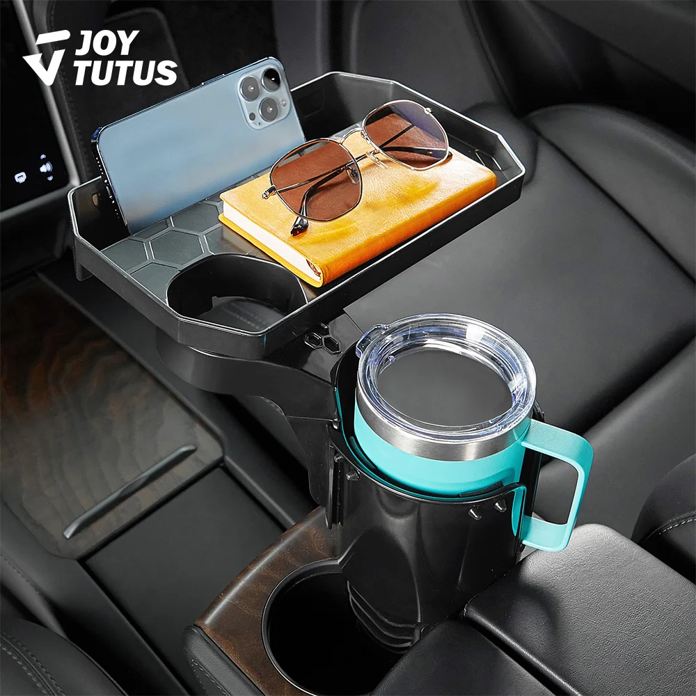 

Upgraded Universal Car Cup Holder Drink Holder Expander Adjustable with Phone Holder Storage Box Tray For Tesla Car Accessories