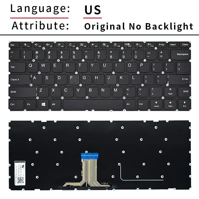 Фото Клавиатура SP/RU для Lenovo Yoga 710-14IKB 710-14ISK 710-15IKB 710-15ISK 510-14AST 510-14IKB 510-14ISK Flex 4-14 Flex 4-1470 №5