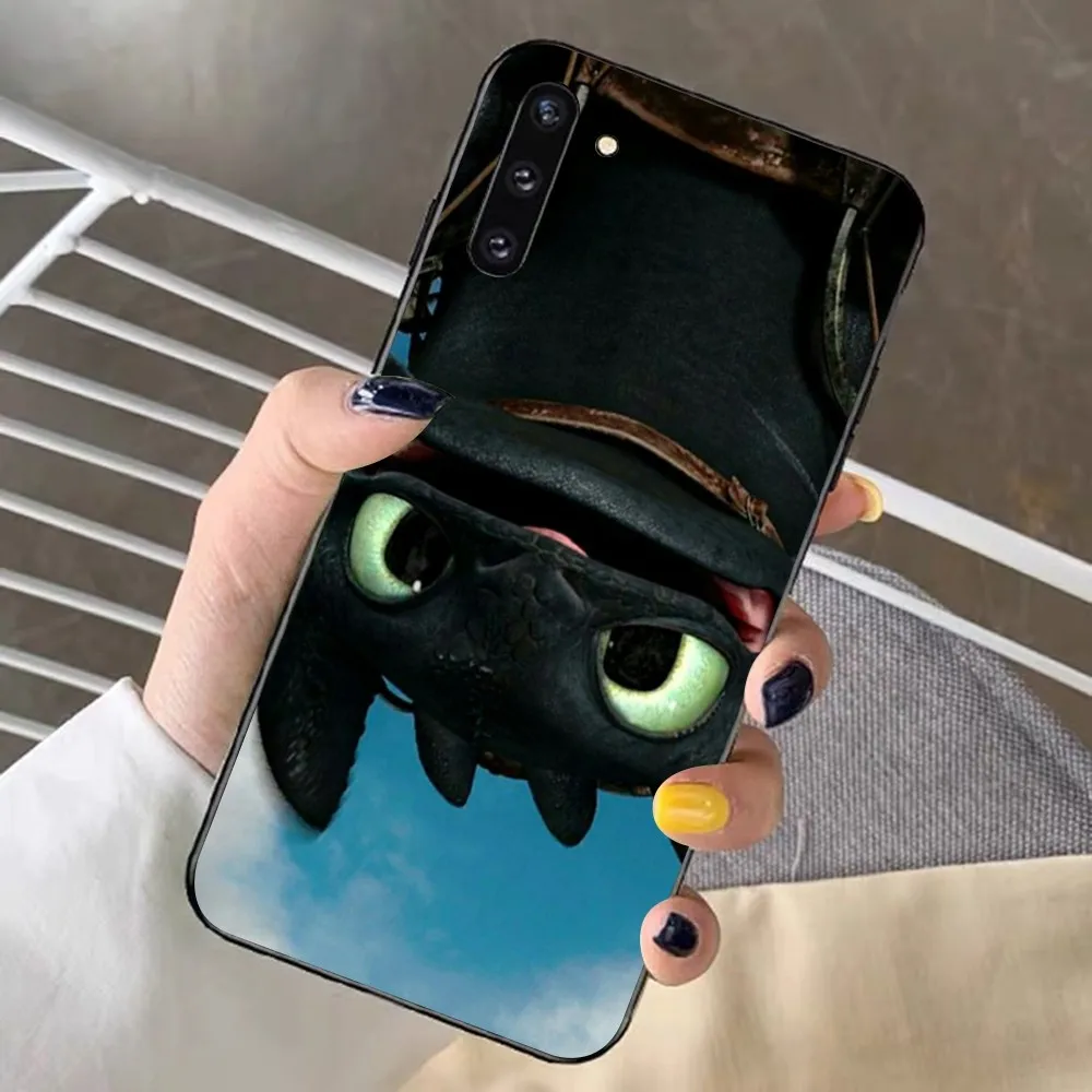 Lovely couple Toothless Fury Dragon Phone Case For Samsung Note 8 9 10 20 pro plus lite M 11 30 21 31 51 A 22 42 02 03