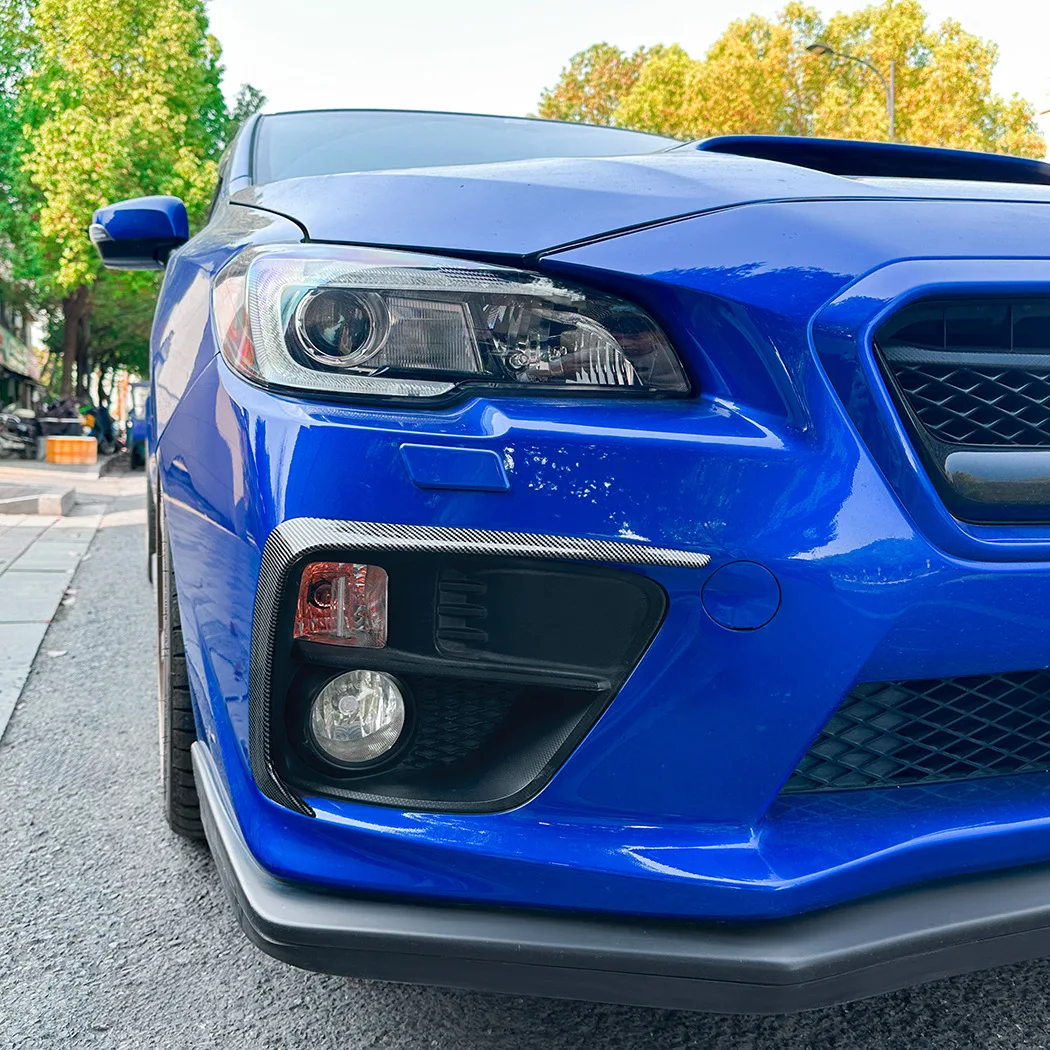 Фото Для Subaru WRX STI VA 2014 2015 2016, передний бампер, спойлер, крышка противотуманной фары, воздушный нож, сплиттер, комплект кузова из АБС-пластика №5