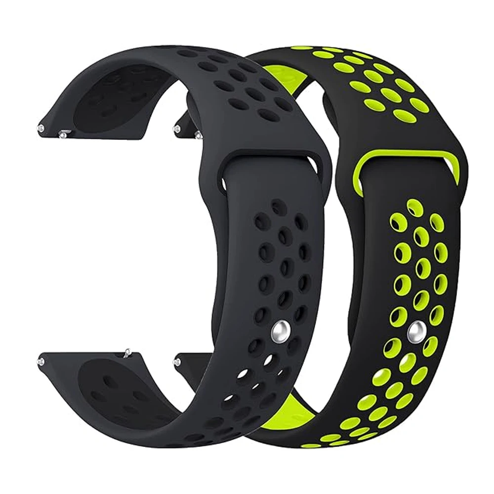 Фото Ремешки 20 мм 22 мм для Samsung Galaxy watch 7/6/5 Pro/4/6 classic/Gear s3 44 мм 40 мм браслет correa Huawei GT 4/2e/3 Band №1