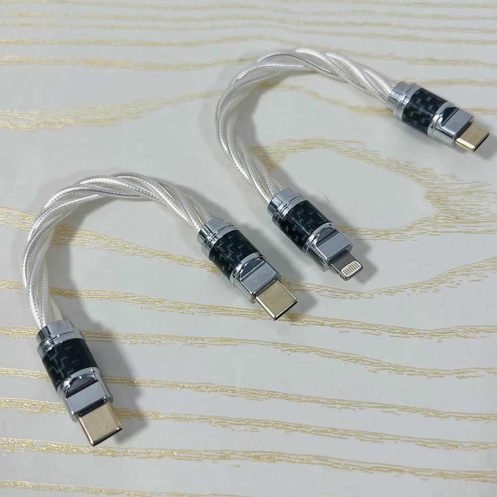 Кабель Nordost Odin с освещением к кабелю-переходнику TypeC OTG для декодирования кабеля