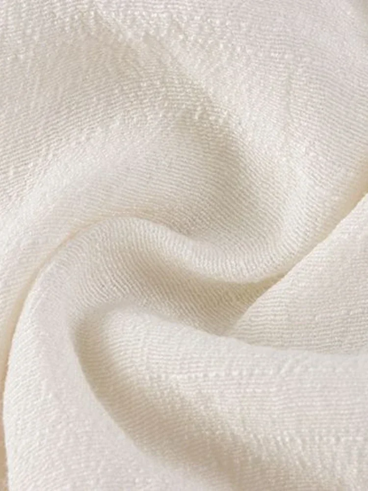 Хлопково-льняные повседневные длинные юбки трапециевидной формы с эластичной