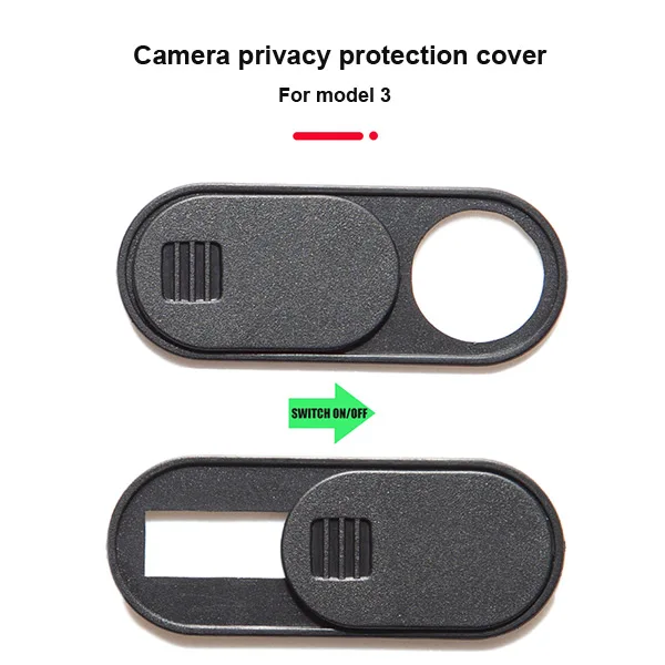 

Крышка для веб-камеры Tesla Model 3, Тонкая Защитная крышка для камеры, универсальный чехол