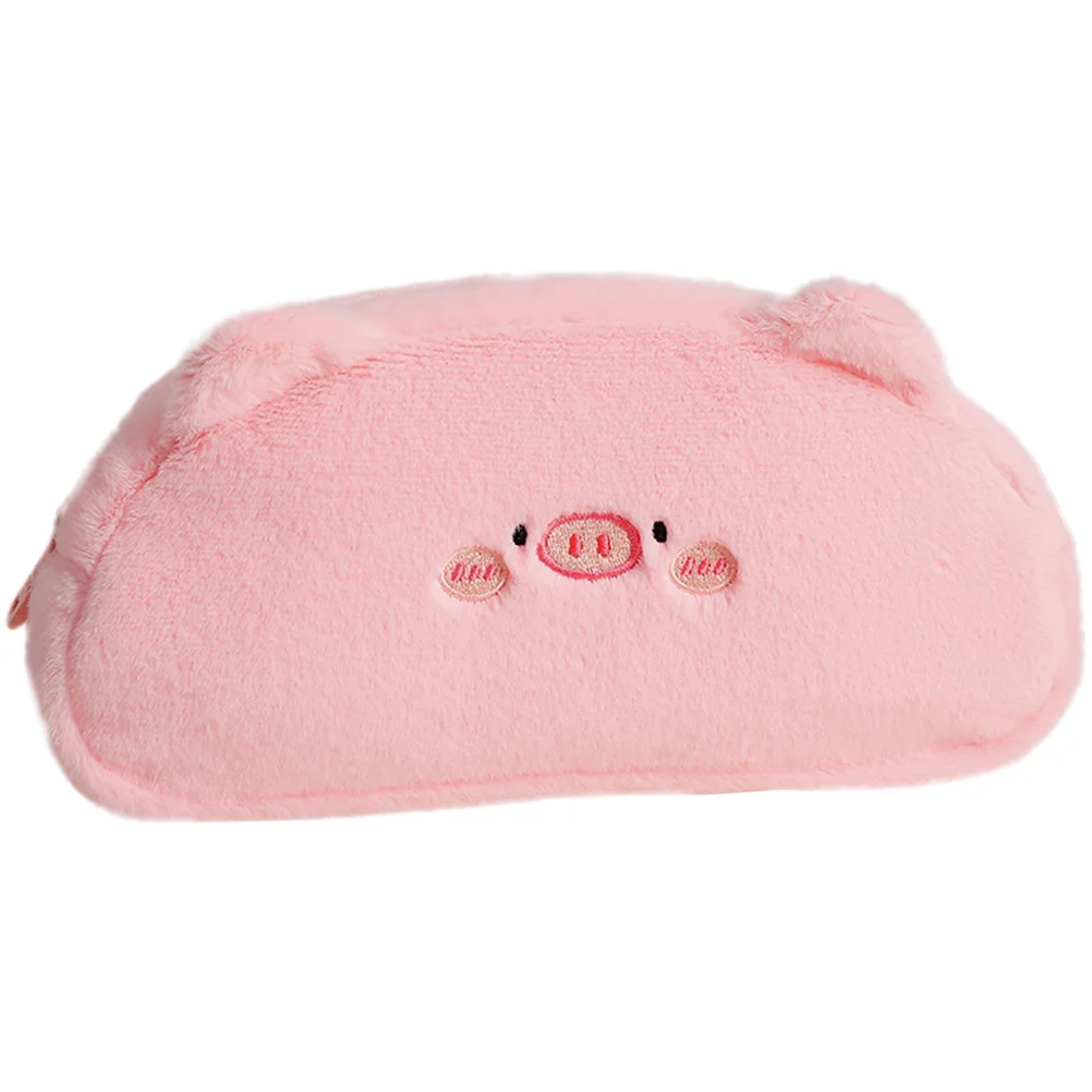 

Pouch Pen Case Stationery Makeup Plush Storage Large Zipper Travel Cartoon Portable Rabbit Frog Holder Toiletry Animal Cute Toy