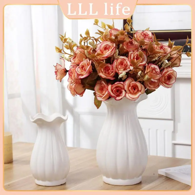 

Home Decoration Vase Flower Arrangement Dried Flowers Ceramic Vases Ceramic Modern Flower Vase Household Tools Flower Pot Simple