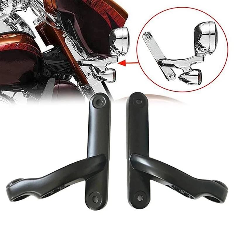 Фото Кронштейны для дополнительного освещения мотоциклов, подходящие для Harley Electra Glide 2014 года и новее, для моделей Road King 1994-2013 годов. №4