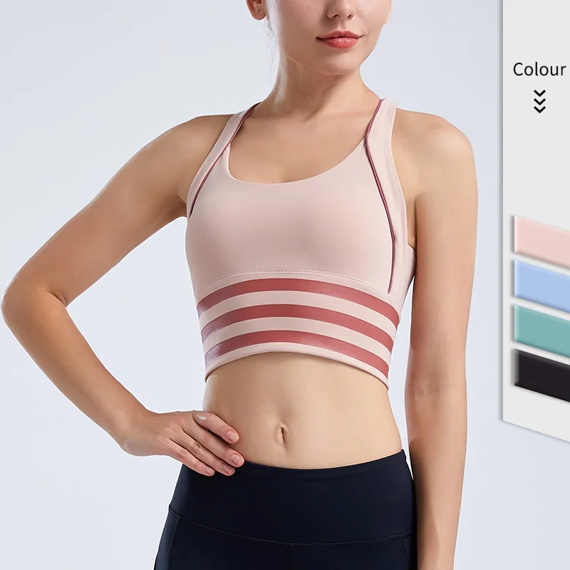 

Женское нижнее белье GymHUB с красивой спиной, женское нижнее белье в форме перекрестного сердца, топ для тренировок и фитнеса контрастных цве...