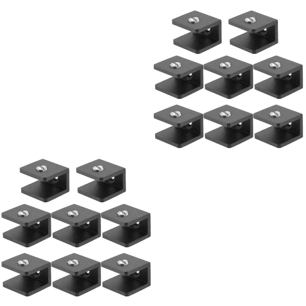 

16 Pcs Glass Shelf Clamp Clip Holder Support Bracket Heavy Duty Glass Shelf Bracket