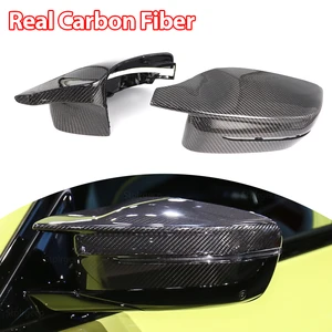 Carbon Fiber Exterior Side Rearview Mirror Cover Trim For BMW 3 5 4 7 8 Series G20 G21 G28 G11 G12 G14 G15 G16 G30 G31 G32 G22