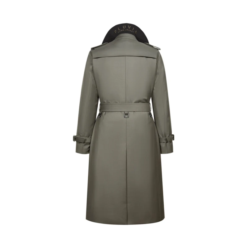 Мужской двубортный длинный Тренч BOSIDENG с вырезом на воротнике Повседневная