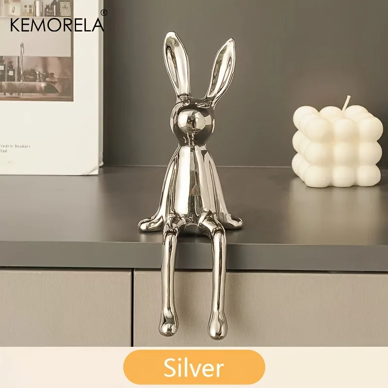 

Керамическая фигурка сидящего кролика KEMORELA